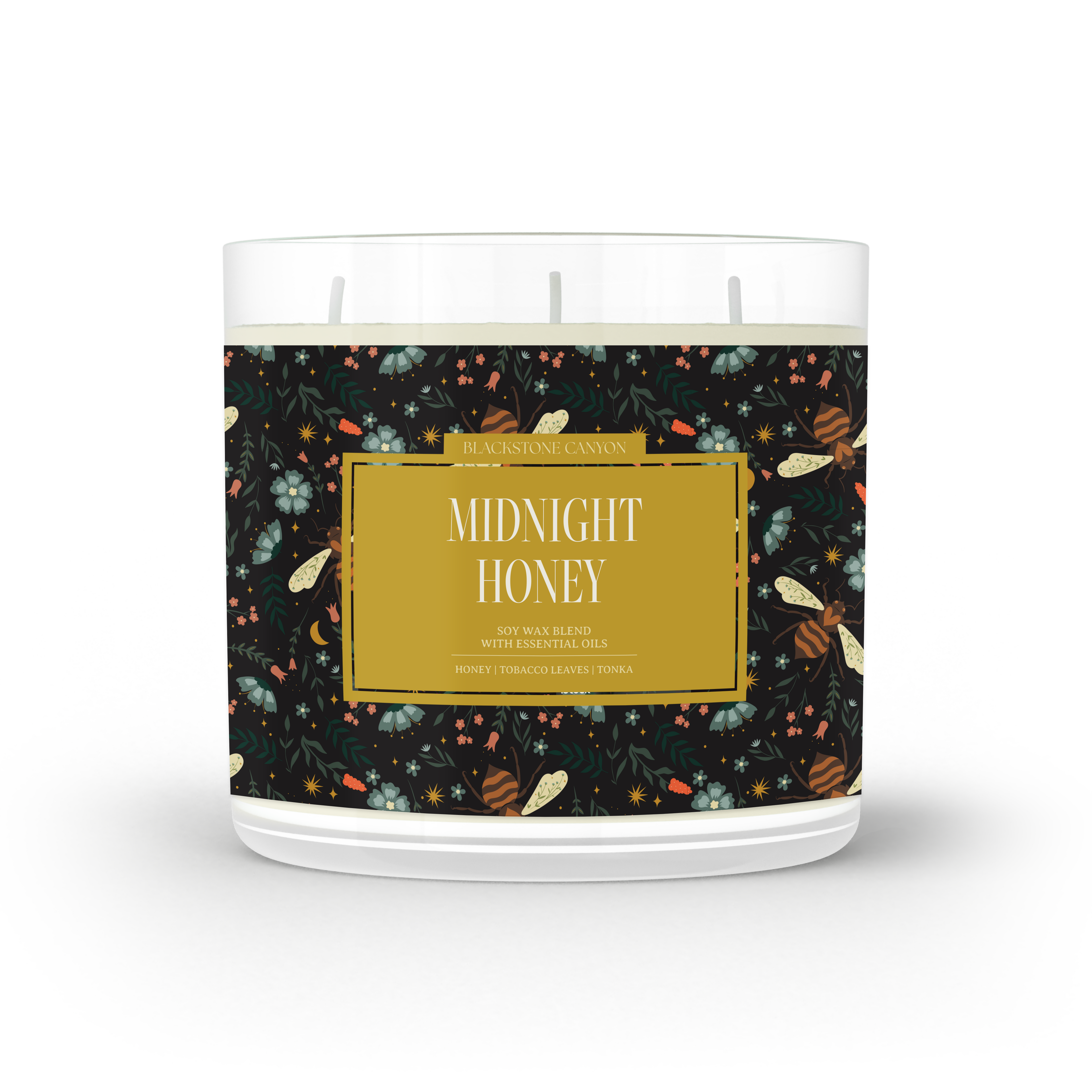 Midnight Honey 3 Wick Candle
