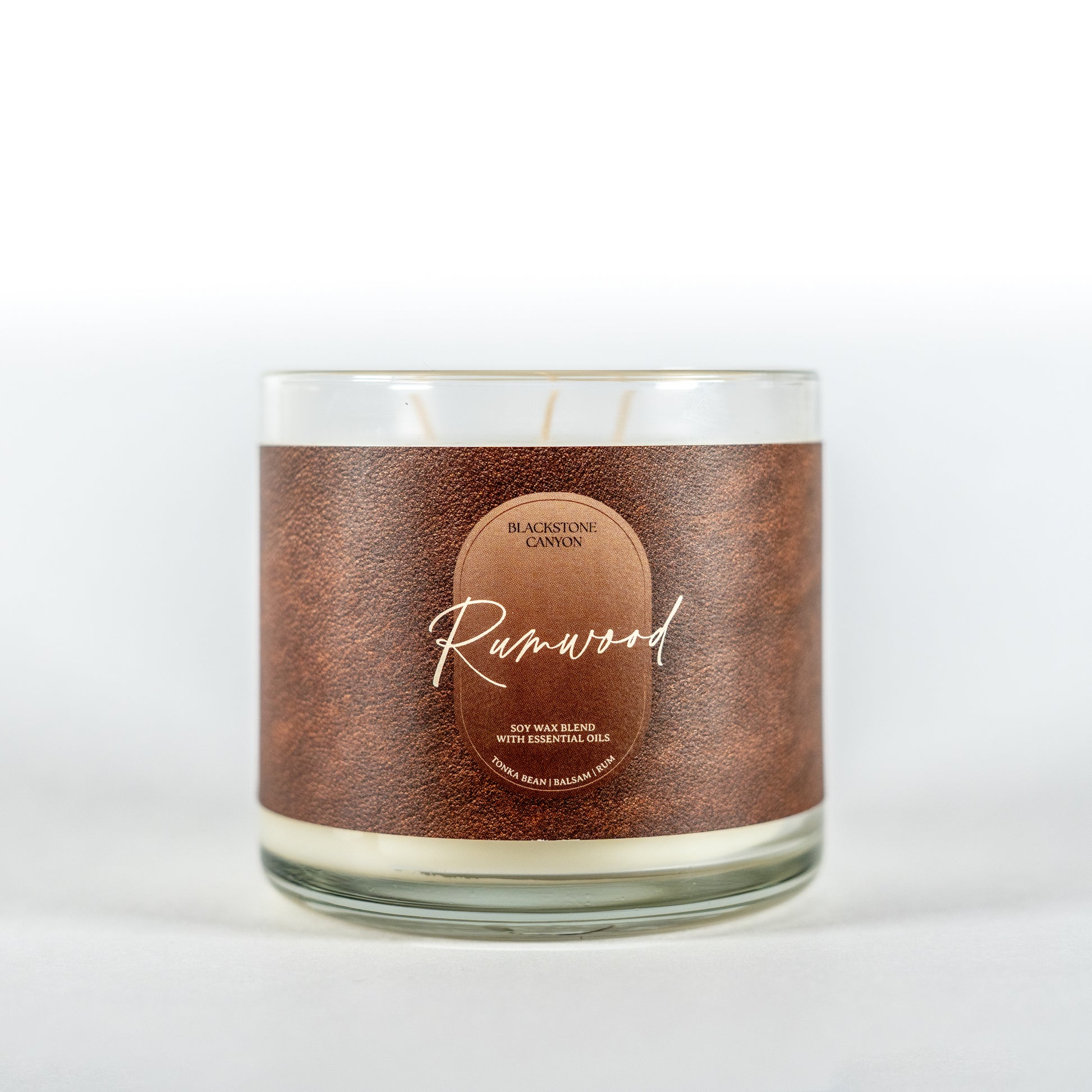 Rumwood 3 Wick Candle
