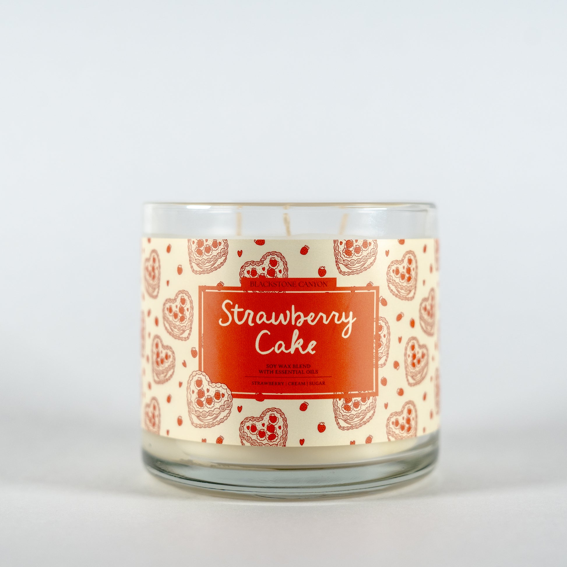 Strawberry Cake 3 Wick Candle