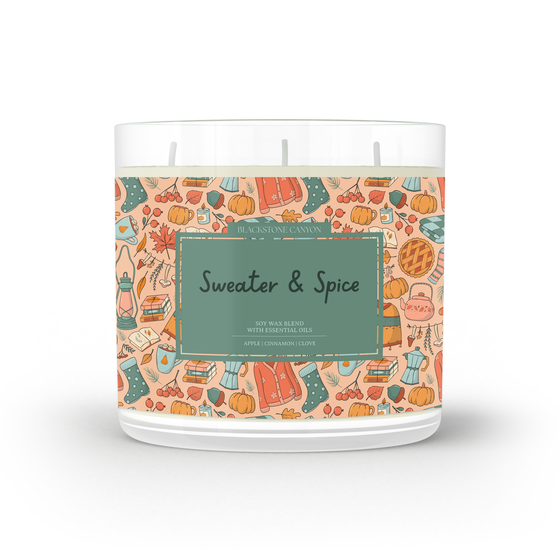 Sweater & Spice 3 Wick Candle
