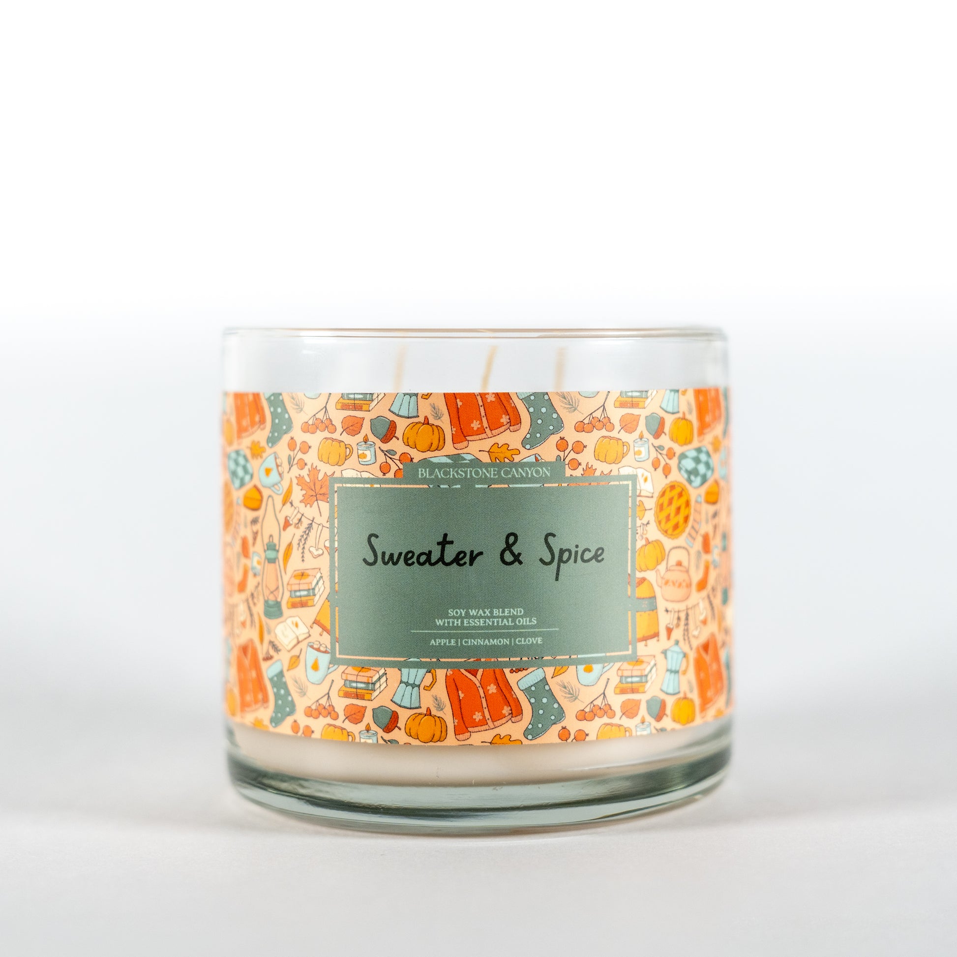 Sweater & Spice 3 Wick Candle